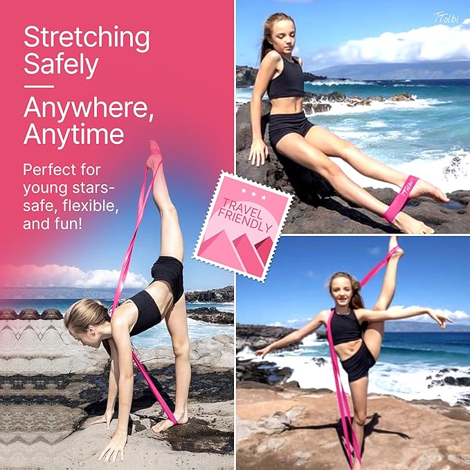 Premium Stretch Bands for Dancers - Flexibility & Ballet Stretching Band, Dance Equipment for Splits & Strength, Ideal Gifts for Ballet, Gymnastics, Cheerleading, Yoga and Pilates Training Stuff - Bloomnest
