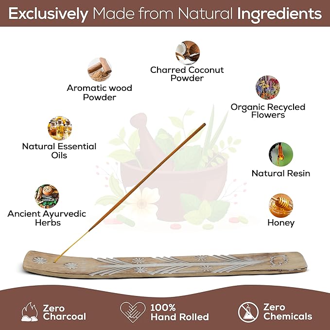Satya Musk Incense Sticks, Satya Bng Insenses 15gmx12 Pack with Raajsee Incense Holder Bundle, Satya Nagchampa Natural Incense - Bloomnest