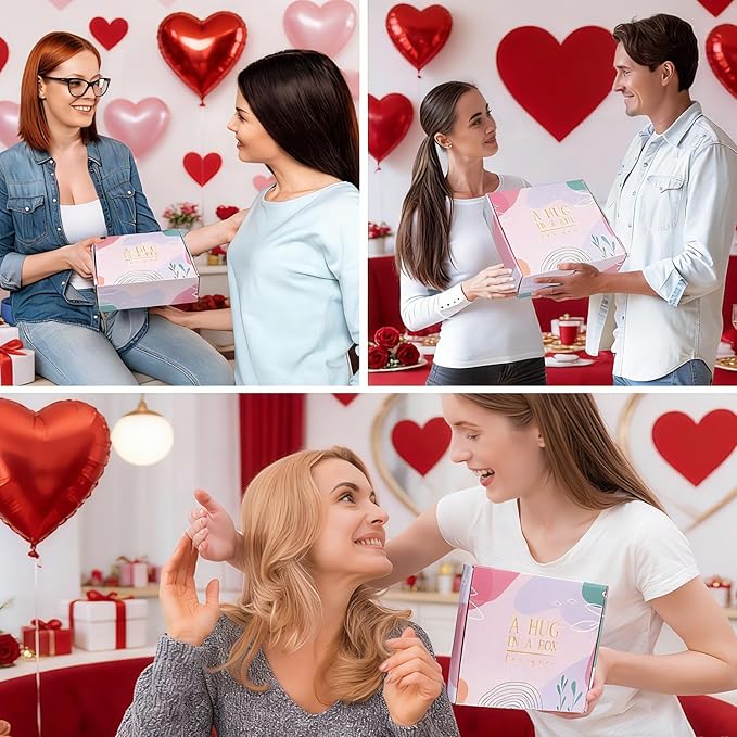 Valentines Day Spa Gifts Care Package for Women, Galentines Spa Gift Baskets for Woman, Get Well Gifts for Women After Surgery, Womens Self Care Thinking of You Gift, Relaxation Bath Sets for Woman