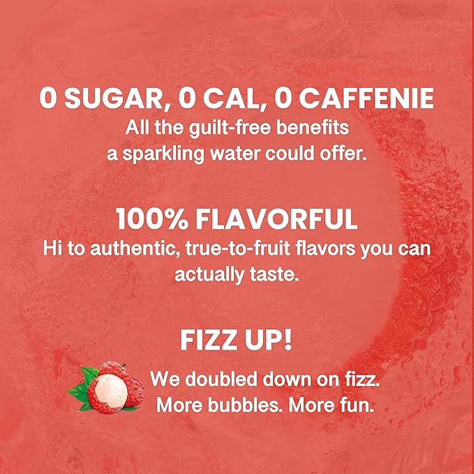 CHI FOREST Lychee Fizzy Sparkling Water (11.16 oz* 24) - Bloomnest