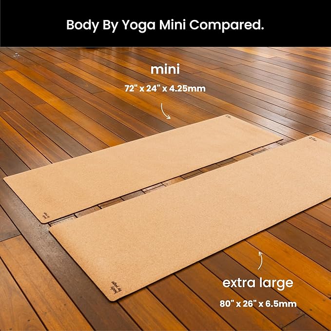 Luxury Cork Yoga Mat - Non Slip, Extra Thick Grip. Thicker, Longer, and Wider for More Comfort and Support. Tough Enough For Hot Yoga. Natural, Non Toxic, and Eco Friendly. Optional Alignment Lines. - Bloomnest