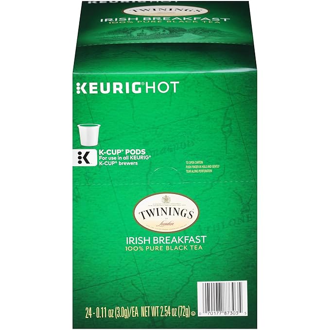 Twinings of London Irish Breakfast Tea K-Cups for Keurig, 24 Count (Pack of 4) - Bloomnest