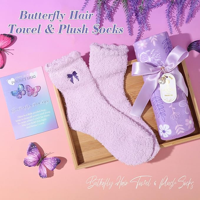 Birthday Gifts for Women Self Care Gifts Get Well Soon Gifts, Valentine's Day Gift Lavender Relaxing Spa Gift Basket Care Package, Gifts Box Thank You Gift for Mom Wife Girlfriend Friends Sisters - Bloomnest