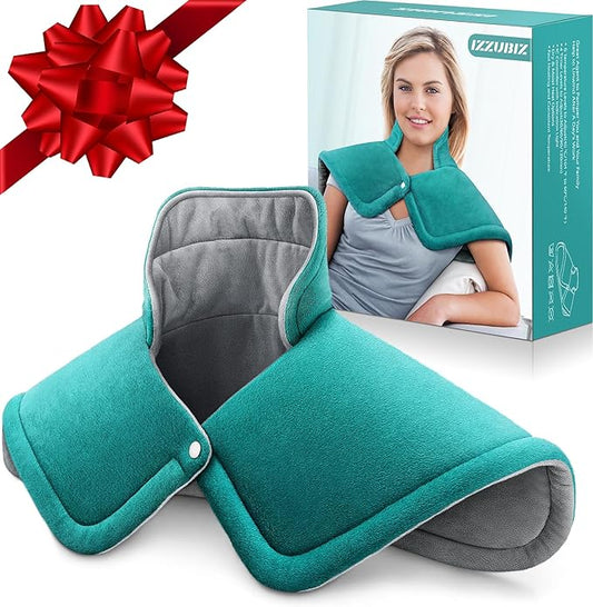 Christmas Gifts for Women, Mom, Neck Shoulder Heating Pad Gift for Men, Dad, Fathers Day, Electric Weighted Heat Pads for Back, Cramps and Leg, Mothers Day Gifts for Mom from Daughter, Son - Bloomnest