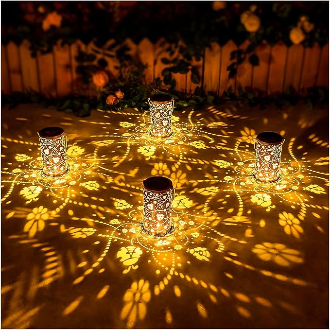 Ladybug Solar Lanterns Outdoor Waterproof Hanging Solar Lights Ladybug Gifts for Women Men Metal Decorative LED Ladybug Lanterns for Garden Decor,Yard,Patio,Lawn,Tabletop,Pathway,Landscape - Bloomnest