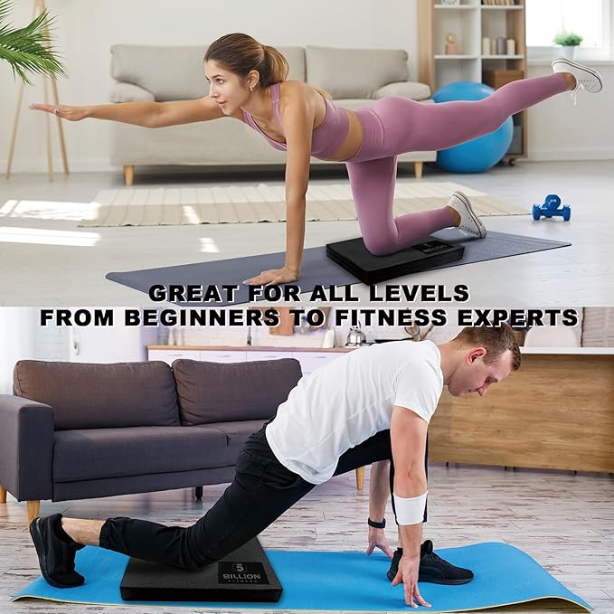 Foam Balance Pad(Large or XL),5BILLION Stability Pad for Physical Therapy,Non-Slip Exercise Balance Pad for Balance workouts,Yoga Knee Pad for Gym Fitness Stretching Pilate - Bloomnest