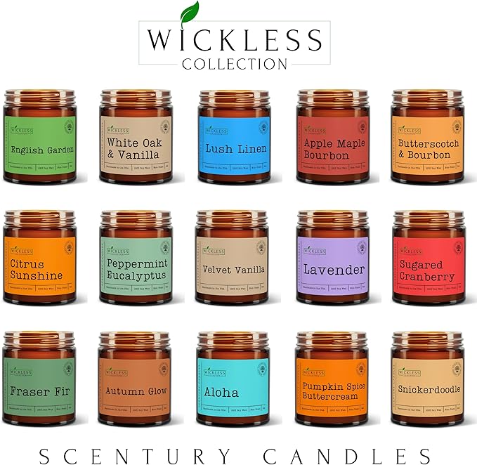 Wickless Candles for Candle Warmer Lamp, Many Scents to Choose, 100% Non-Toxic Soy Wax, Scented Candle Melts for Warming Plate, Handmade in The USA (Butterscotch & Bourbon) - Bloomnest