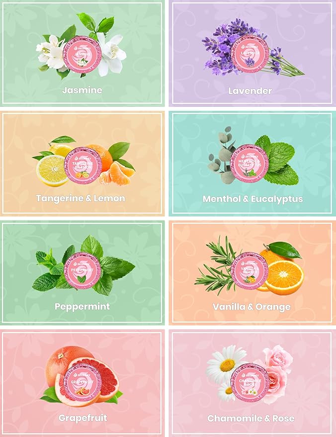Shower Steamers Aromatherapy, 8 Pack Shower Bombs for Relaxation and Stress Relief, Natural Essential Oils Spa Gift Set for Women, Birthday Gifts, Self Care & Home Spa Experience - Bloomnest