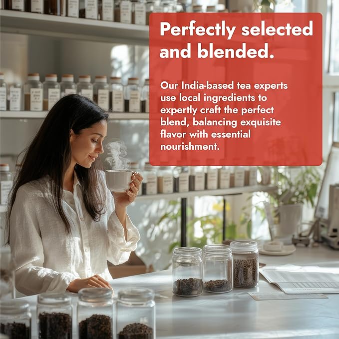 Vital Bloom Pure Cinnamon Tea, warm, spicy flavor, 100% Natural, Caffein Free, Hot or Cold Brew Herbal Tea, Bleach Free Tea Bags, Non GMO (Free Bamboo Tongs included) - Bloomnest