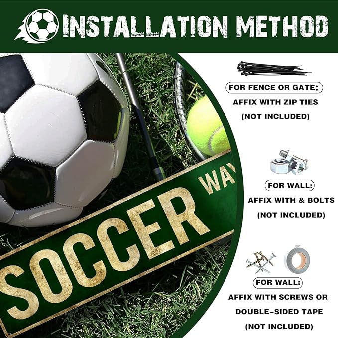 Rasonus Soccer Gifts for Boys 8-12 Men Soccer Poster Wall Decor for Girls Room, Vintage Sports Decor Teen Boys Birthday Christmas Wall Art for Bedroom Man Cave - Bloomnest