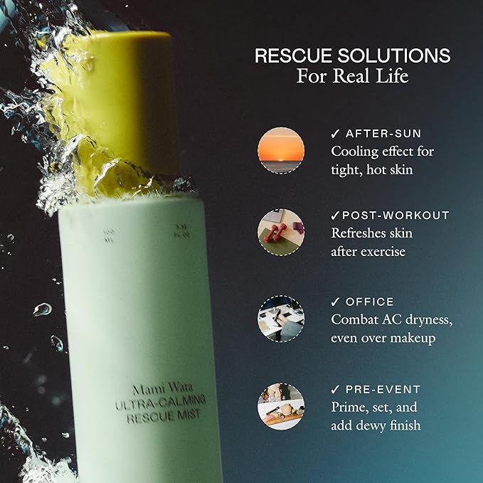 EADEM Mami-Wata Ultra Calming Rescue Mist, Face Mist Hydrating Spray, Hydrating Facial Spray, Barrier Repair Serum, Skin Barrier Serum, Makeup Refresher, 100 ml - Bloomnest