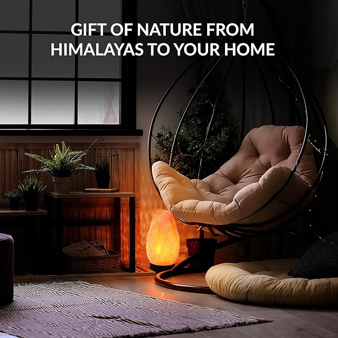 Himalayan Salt Lamp Multicolor with USB & Plastic Base – Hand-Carved Himalayan Salt Lamp for Home, Office, and Dorm Decor | LED Multicolor Salt Lamp for Relaxation, Ambiance, and Air Purification - Bloomnest
