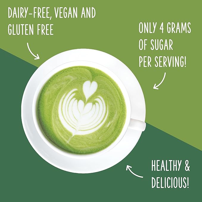 Two Leaves and a Bud Nice Matcha Latte Blend, Japanese Matcha Green Tea Powder, 2 Resealable Bags, 224g - Bloomnest