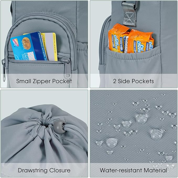 sportsnew Water Bottle Holder with Strap 32oz 40oz Insulated Water Bottle Carrier Sling Bag with Phone Pocket Crossbody sportsnew