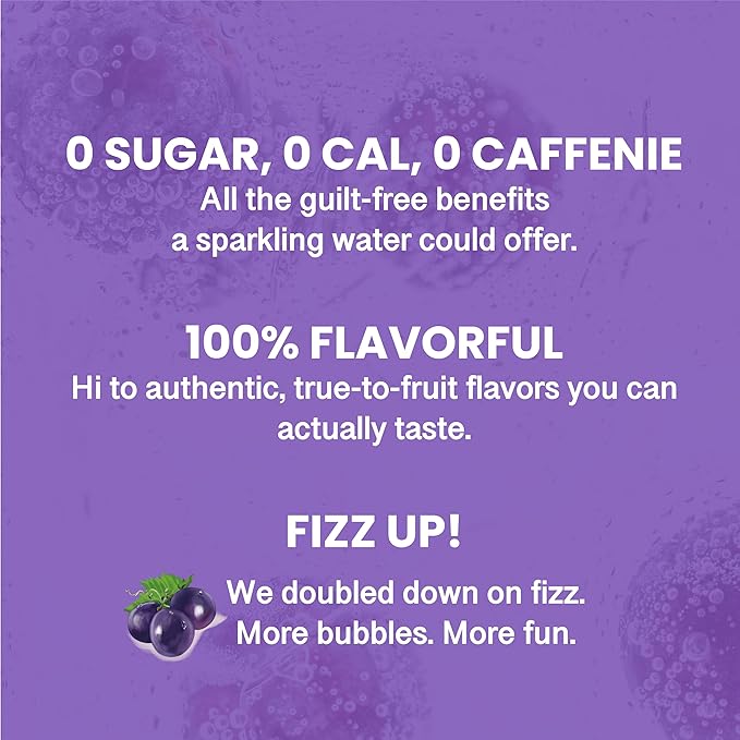 CHI FOREST Grape Delight sparkling water, 0 Sugar 0 Carolies, 11.16 fl oz* 24 - Bloomnest