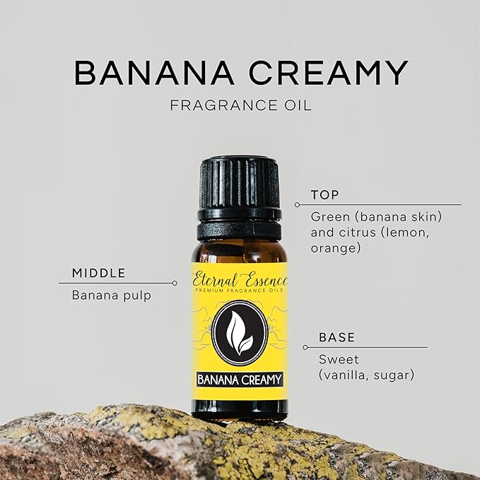 Banana Creamy Premium Grade Fragrance Oil - 10ml - Scented Oil EternalEssenceOils