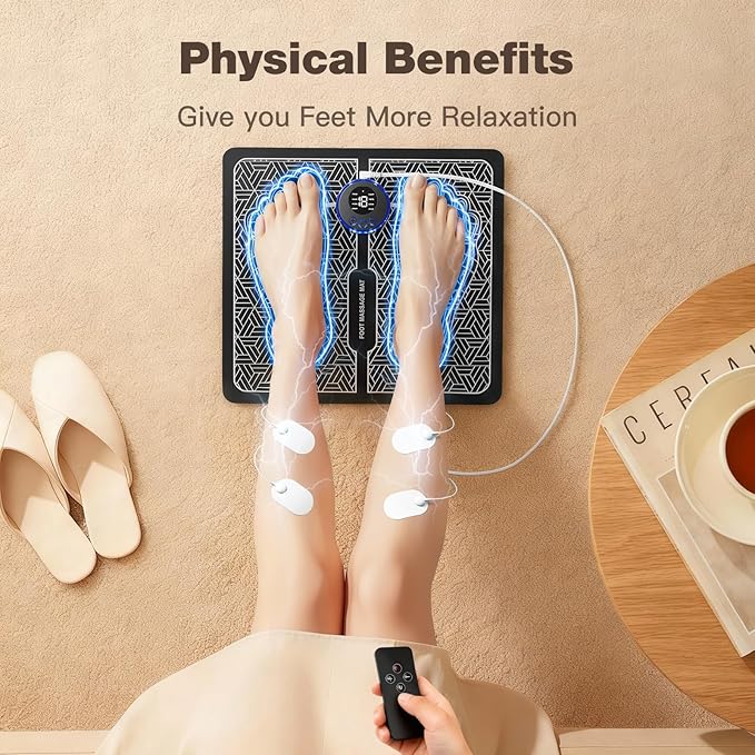 Transcutaneous Electronic Nerve Stimulator and Powered Muscle Stimulation for Pain Relief, EMS Foot Massager Bloomnest