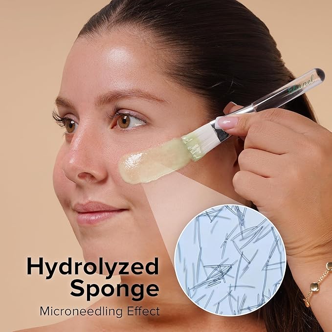 Ebanel Collagen Peptides Wash-Off Face Mask Set, 8 Pack Instant Skin Tightening and Lifting Masks, Brightening Face Mask with Niacinamide, Glutathione, Hyaluronic Acid, Vitamin C, Cica, B5, Albumen - Bloomnest