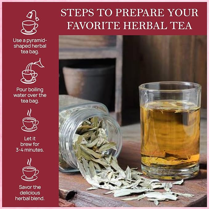 Tealeaf & Co. Senna Tea Blended with Fresh Herbs - Pure Herbal Tea Bags with Senna Leaves Extract - Flavored Herbal Blend - Low Caffeine - Gluten Free - 50 Teabags - Bloomnest