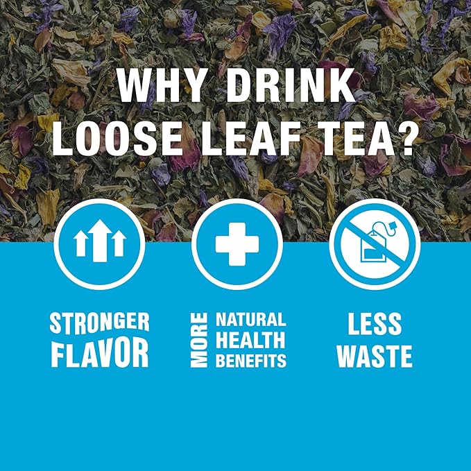Tiesta Tea - Ginger Citrus Herbal Loose Leaf Tea, Lemon Ginger with Mint & Chamomile Blend, Caffeine-Free, Brew Hot or Iced, Makes Up to 200 Cups, Resealable Bulk Pouch, 12 Ounce - Bloomnest