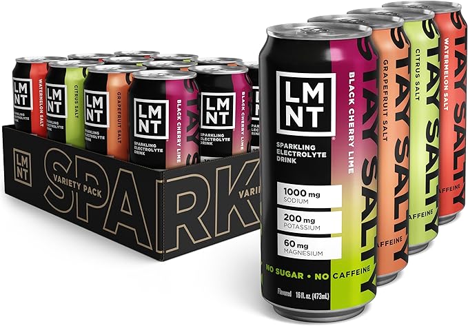 LMNT Sparkling Electrolyte Drink - Variety Pack | 12-Count - Bloomnest