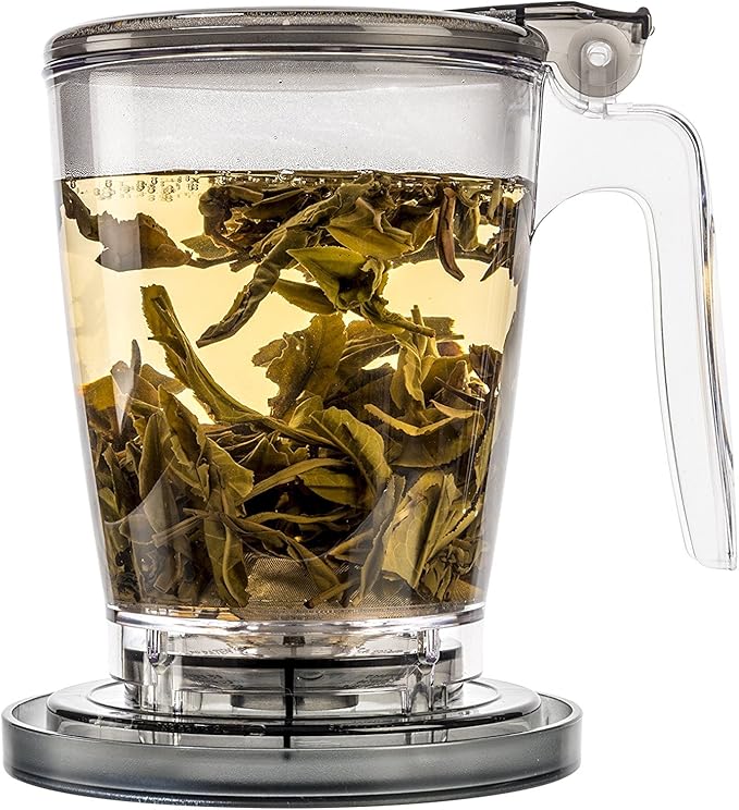 Tealyra - rapidTEA MAKER - 30-ounce - Loose Tea Teapot Infuser - Best Tea Maker Makes a Perfect Cup of Leaf Tea - Bottom Dispensing Teapot - Dripping Free Guarantee - 900ml - Bloomnest