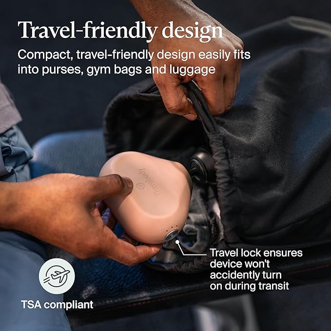 TheraGun Mini (3rd Generation) by Therabody – Ultra-Portable Massage Gun and Travel Essential for Fast, Effective Pain and Tension Relief Anywhere (Desert Rose) - Bloomnest