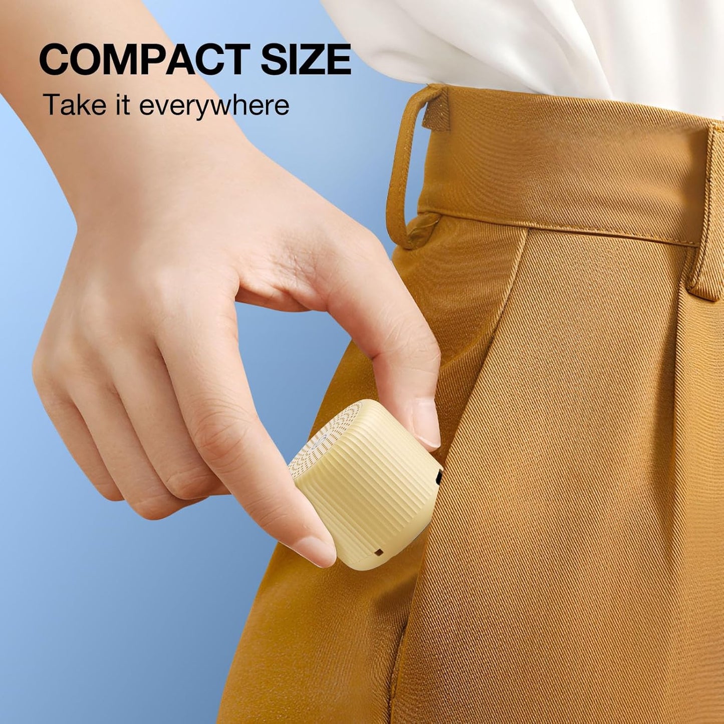 White Noise Machine Baby Portable Sound Machine,LEICEX Travel Sound Machine,15 Non-Looping Sound Timer and Memory Play, Mini White Noise Machine for Sleeping Office Travel （Honey）