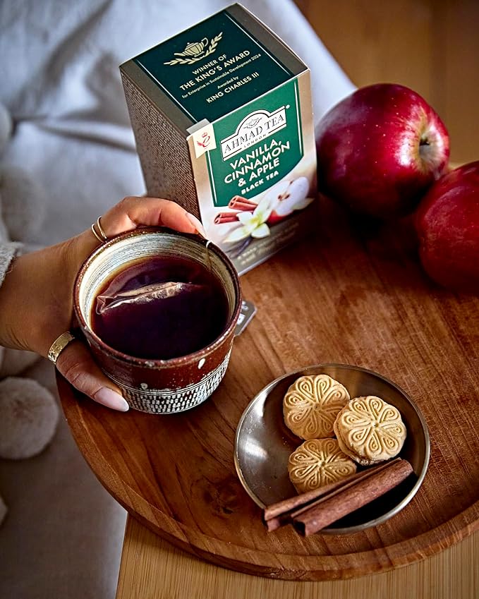 Ahmad Tea Vanilla, Cinnamon, Apple 20 Count (Pack of 6) - Bloomnest