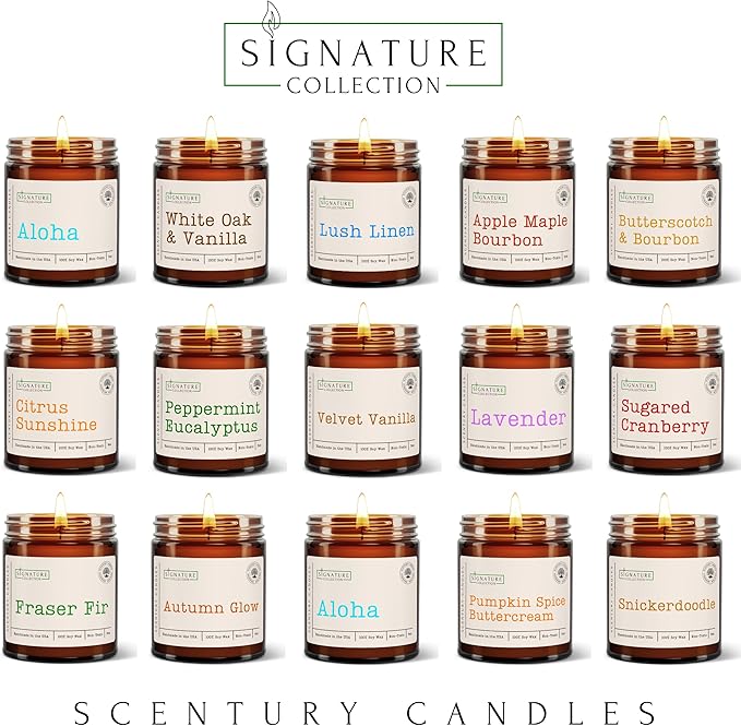Velvet Vanilla Scented Candle, Many Scents to Choose from, All Natural Non-Toxic Soy Wax, Handmade in The USA (Velvet Vanilla) - Bloomnest