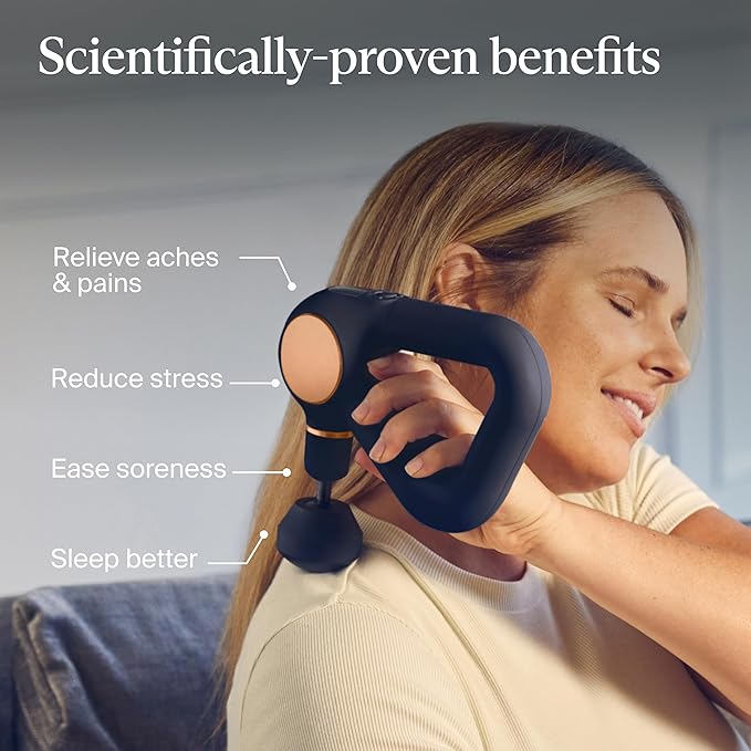 TheraGun Sense (1st Generation) by Therabody - Deep Tissue Massage Gun with Preloaded Routines for Stress Relief, Pain Relief & Muscle Soreness in Neck, Back, Leg, Knee, and Shoulder (Black) - Bloomnest