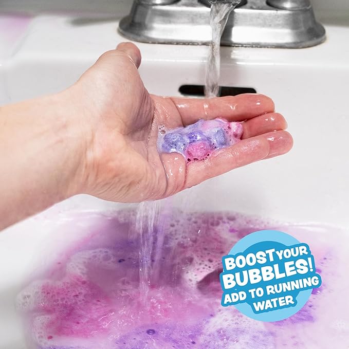 Tub Works Lil' Bursts Mini Bath Bombs for Kids, 90 Count, Gumdrop | Nontoxic | Tiny With A Burst of Color, Foam & Bubbles | Customize Bath With Fun Colors | Create Bath Art - Bloomnest