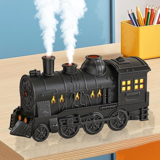 Train Diffusers for Essential Oils,300ml Magic Train Diffuser, Large Room Remote Control Aromatherapy Diffuser, Ultrasonic Cool Mist Humidifier Auto Off for Office Bedroom - Bloomnest