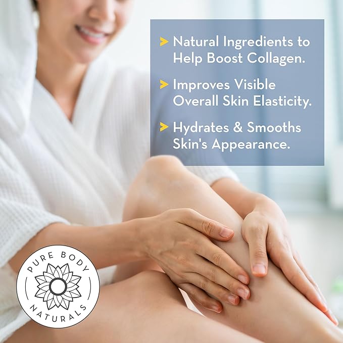 Pure Body Naturals Anti Cellulite Massage Oil, 8 fl oz | 100% Natural Cellulite Remover for Legs and Thighs | Chemical Free Firming Body Massage Oil for Women, Tightens Skin and Reduces Stretch Marks - Bloomnest