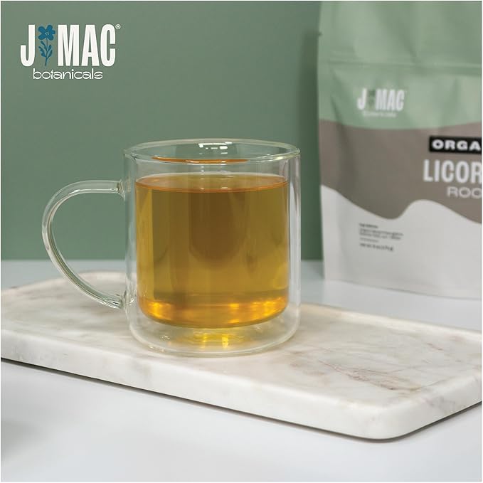 J MAC BOTANICALS Organic Licorice Root Tea, Cut and Sifted, Dried Herb, regaliz Raiz organico - Bloomnest