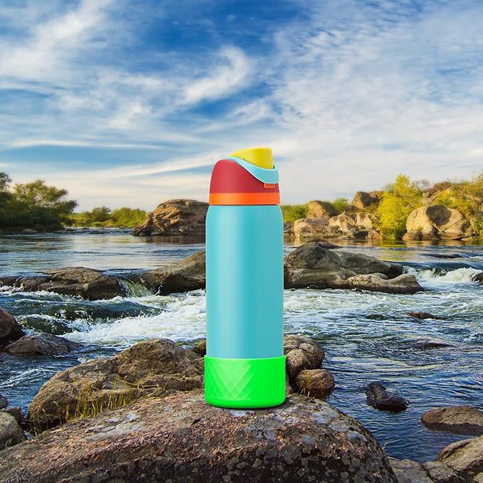 Silicone Boot for Owala Water Bottle 24 oz 32 oz 40 oz, Anti-Slip Protective Sleeve for FreeSip/Twist/Flip Stainless Steel Water Bottles Accessories BEONSKY