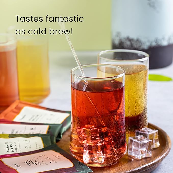 Teaniru, Assorted Tea Sampler Pack - 8 Exotic Wellness Flavors | Individually Wrapped in Pyramid Tea Bags | 100% Natural Ingredients - Pure Leaf Tea | Tea Variety Pack - Bloomnest