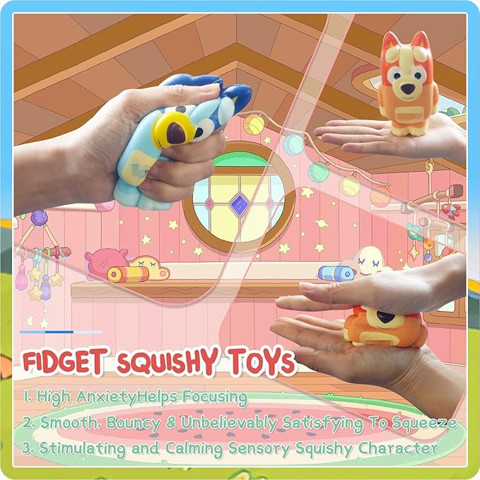 Birthday Gifts Set for Kids: Bath Bombs with Surprise Toy Inside, Bath Slime, Fidget Squishy Toys, Pop Fidget Toys, Silicone Coin Purse, Slap Bracelets, Pencil Sharpener, Relaxing Gift Set for Kids - Bloomnest