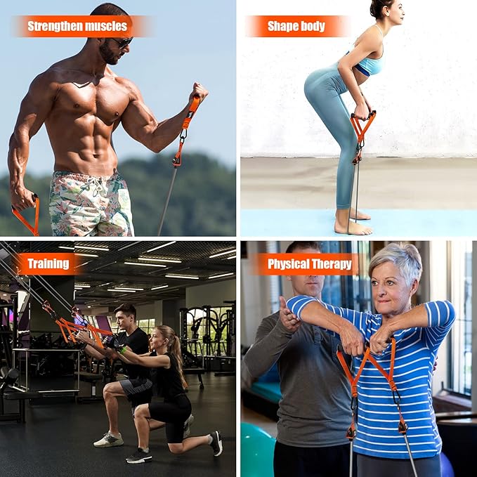 HPYGN Heavy Resistance Bands, 300LBS Exercise Bands for Working Out, Fitness Bands with Handles, Workout Bands for Men, Weight Bands Set for Muscle Training, Strength, Slim, Yoga, Home Gym Equipment - Bloomnest