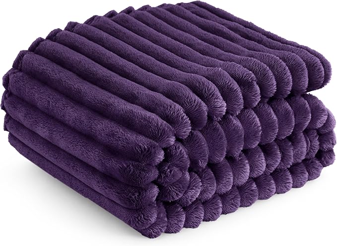 Bedsure GentleSoft Purple Twin Blanket for Bed - Cozy Soft Blankets for Women, Cute Large Throws for Girls, 66x90 Inches - Bloomnest