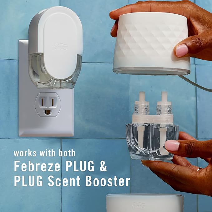 Febreze Plug Scent Booster Continuous Scent Device Oil Diffuser, Compatible with Febreze Air Freshener Plug in Refills - Bloomnest