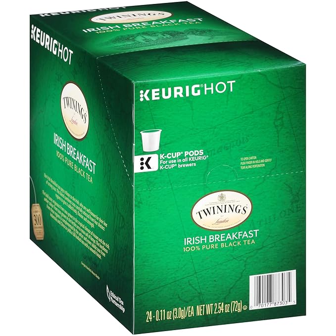 Twinings of London Irish Breakfast Tea K-Cups for Keurig, 24 Count (Pack of 4) - Bloomnest