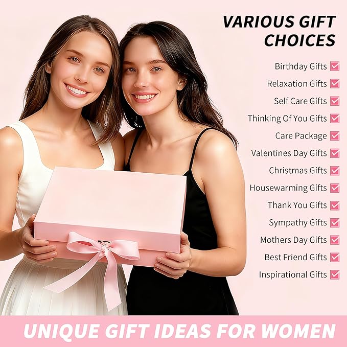 Self Care Gift Basket for Women, Birthday Gifts for Women Mom Wife Friend Her, Relaxing Spa Basket Care Package for Get Well Soon, Thinking of You, Valentines Day - Bloomnest