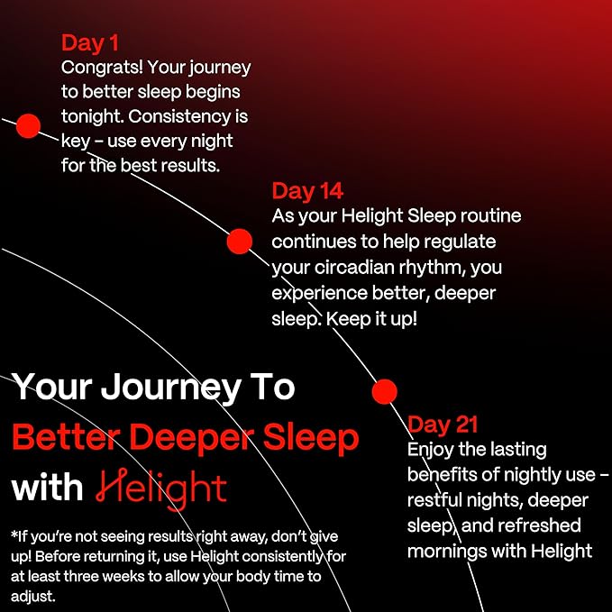 Helight Red Light Therapy Sleep Device for Kids – 630nm Pure Red Light Lamp Sleep Aid to Support Deep Relaxation – Rest Lamp Backed by Science for Babies & Kids Bedrooms - Bloomnest