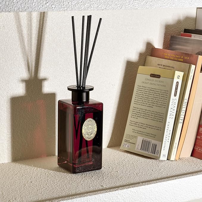 M&SENSE 10.14 oz Large Reed Diffuser Set | Rose Princess Scent Oil Diffuser with Sticks | Hotel Collection Non-Toxic Essential Oil |for Bedroom Bathroom Living Room - Bloomnest