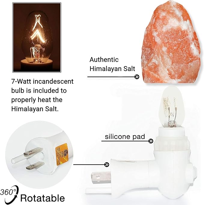Spantik Pink Himalayan Salt Lamps - Hand Carved, Natural Night Lights for Bedrooms and Home Decor