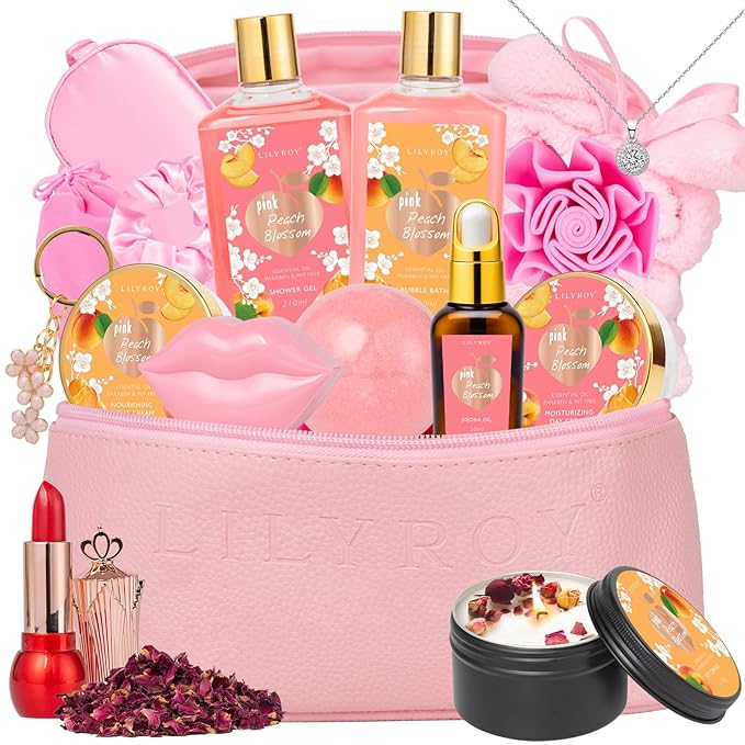 Valentines Day Gifts for Women -20Piece Luxury Bath and Body Gift Bath Gift Set for Women, Spa Gift Sets | Mothers Day, Christmas, Birthday, Anniversary, Holiday Gift for Her, Gifts for Mom