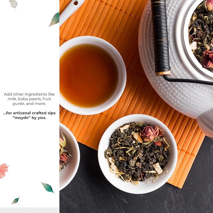 Mayde Buckwheat Loose Leaf Tea - Non-Caffeinated, Premium Taiwanese Tea, 1 lb (16 oz) - Bloomnest