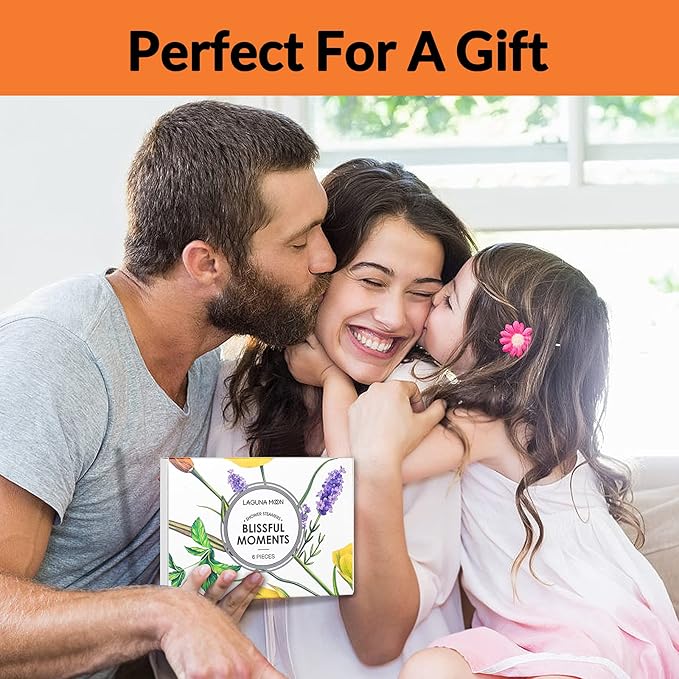 Lagunamoon Aromatherapy Shower Steamers, 6 Piece Variety Pack Handmade Shower Steamers with Pure Essential Oils to Relax, Moisturize for Spa Day, Self Care for Men, Women, Pampering Gifts for Her - Bloomnest