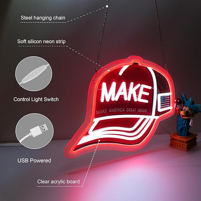 MAKE Neon Sign,Innovative Integral Forming Process,With Dimmable Switch For All Holiday Party and Home Decoration - Bloomnest